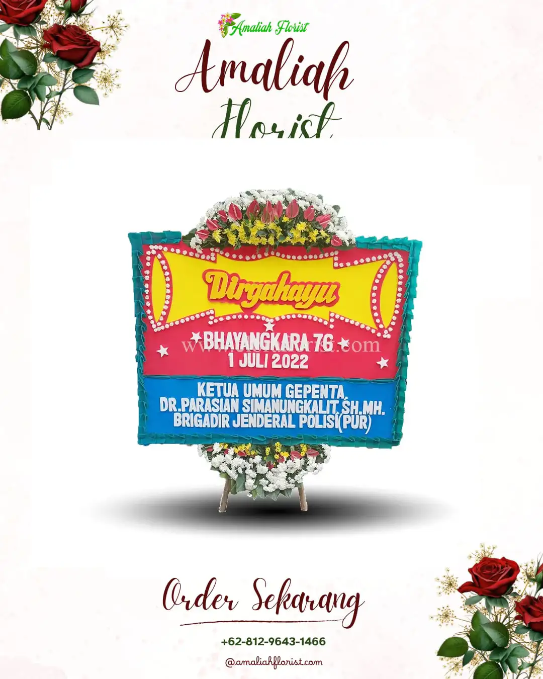 Papan Bunga HUT Ulang Tahun Dukuhsari